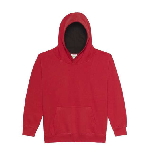 KIDS VARSITY HOODIE - Fire Red/Jet Black - Main