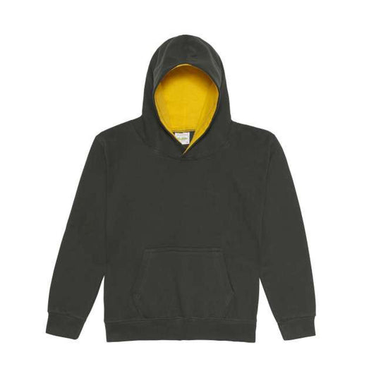 KIDS VARSITY HOODIE - Forest Green/Gold - Main