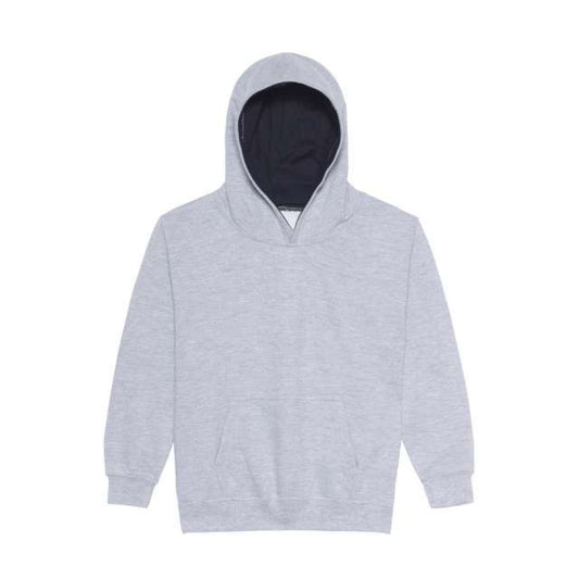 KIDS VARSITY HOODIE - Heather Grey/French Navy - Main
