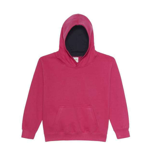 KIDS VARSITY HOODIE - Hot Pink/French Navy - Main