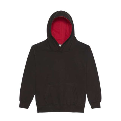 KIDS VARSITY HOODIE - Jet Black/Fire Red - Additional