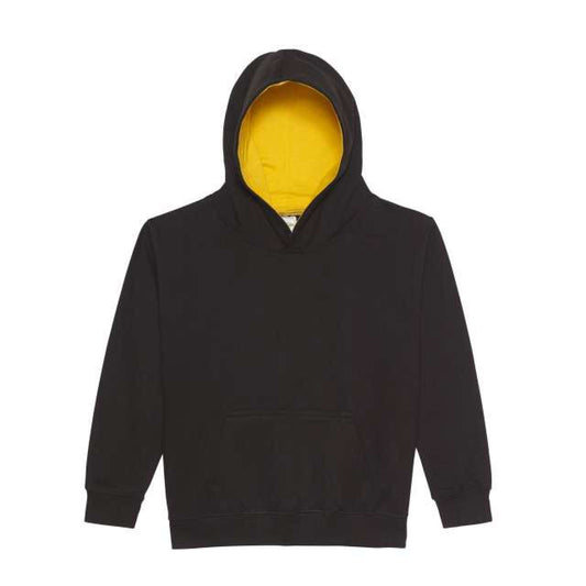 KIDS VARSITY HOODIE - Jet Black/Gold - Main