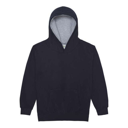 KIDS VARSITY HOODIE - New French Navy/Heather Grey - Main