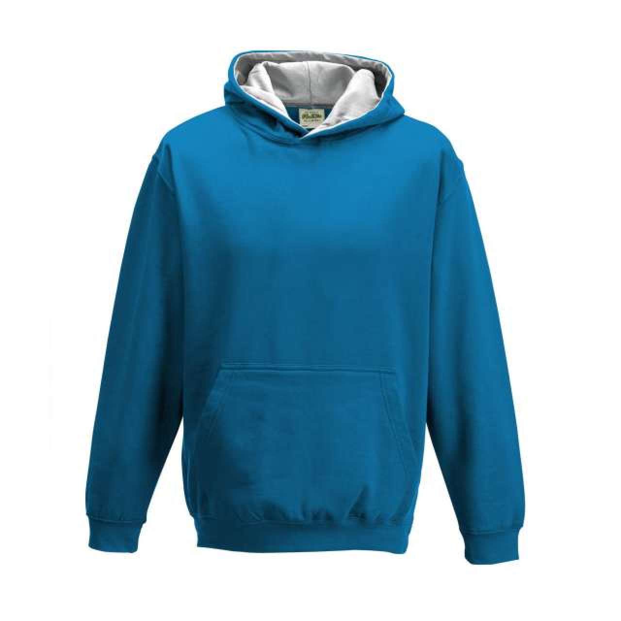KIDS VARSITY HOODIE - Sapphire Blue/Heather Grey - Additional