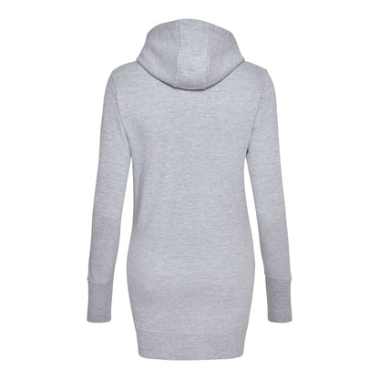 GIRLIE LONGLINE HOODIE - Heather Grey - Additional