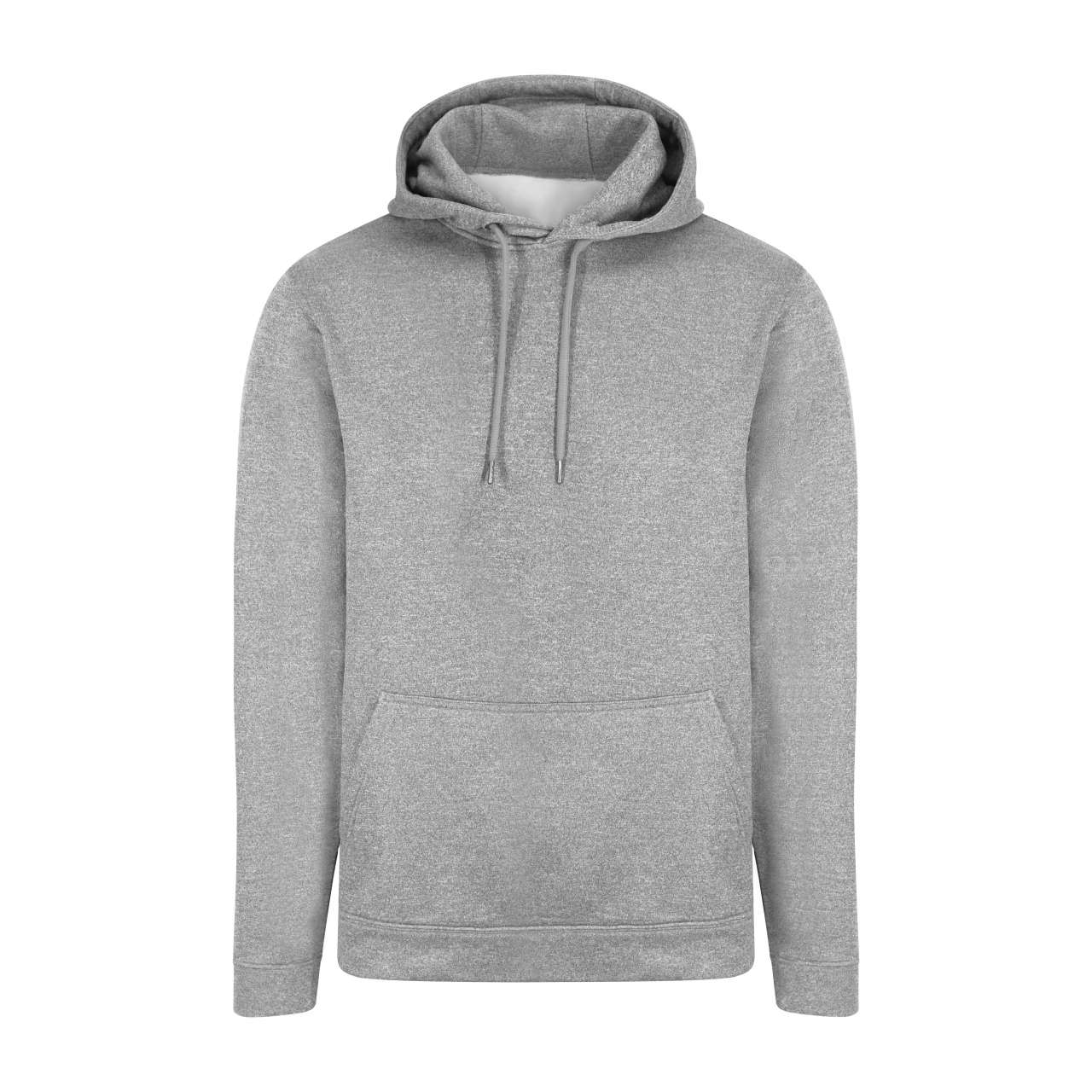 SPORTS POLYESTER HOODIE - Grey Melange - Main