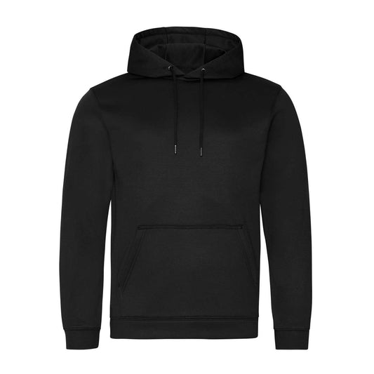 SPORTS POLYESTER HOODIE - Jet Black - Main