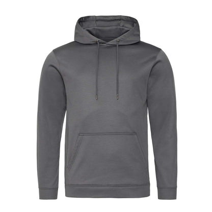 SPORTS POLYESTER HOODIE - Steel Grey - Main