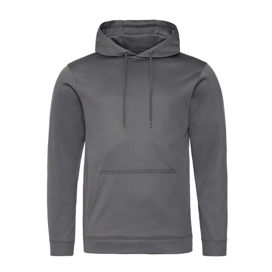 SPORTS POLYESTER HOODIE - Steel Grey - Main