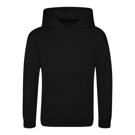 KIDS SPORTS POLYESTER HOODIE - Jet Black - Main