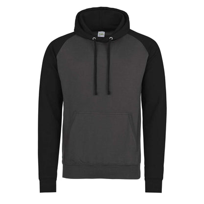 BASEBALL HOODIE - Charcoal Grey/Jet Black - Main