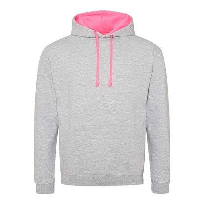 SUPERBRIGHT HOODIE - Heather Grey/Electric Pink - Main