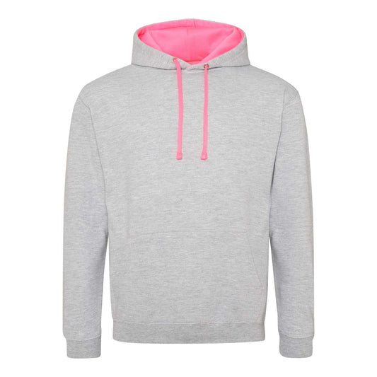 SUPERBRIGHT HOODIE - Heather Grey/Electric Pink - Main