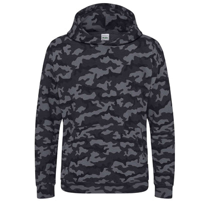 KIDS CAMO HOODIE - Black Camo - Main
