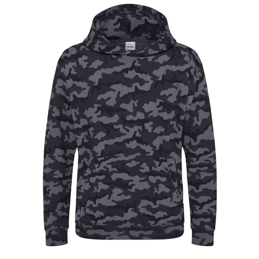 KIDS CAMO HOODIE - Black Camo - Main
