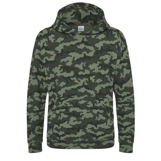 KIDS CAMO HOODIE - Green Camo - Main