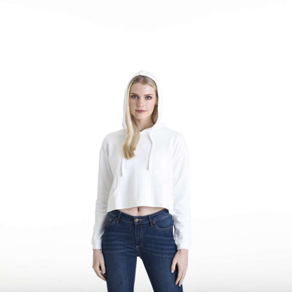 WOMEN'S CROPPED HOODIE - Arctic White - Additional