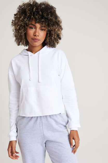 WOMEN'S CROPPED HOODIE - Arctic White - Additional