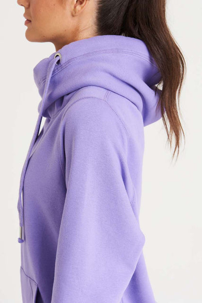 CROSS NECK HOODIE - Baby Pink - Additional