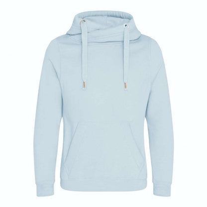 CROSS NECK HOODIE - Sky Blue - Main