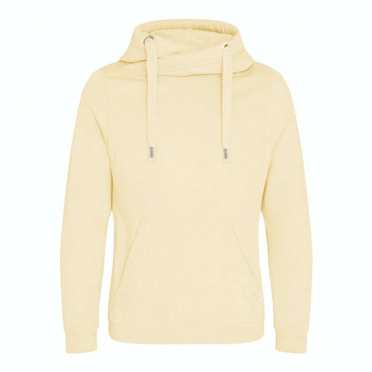 CROSS NECK HOODIE - Vanilla Milkshake - Main