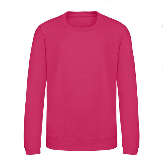 KIDS AWDIS SWEAT - Hot Pink - Main