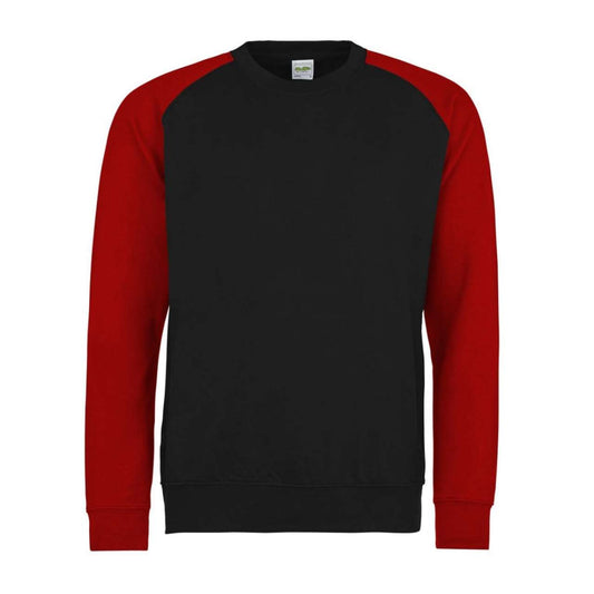 BASEBALL SWEAT - Jet Black/Fire Red - Main