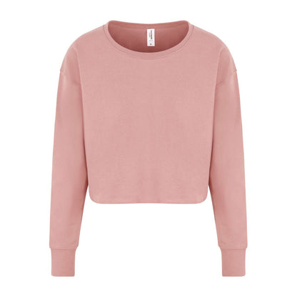 WOMEN'S CROPPED SWEAT - Arctic White - Model