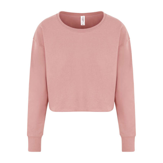 WOMEN'S CROPPED SWEAT - Dusty Pink - Main