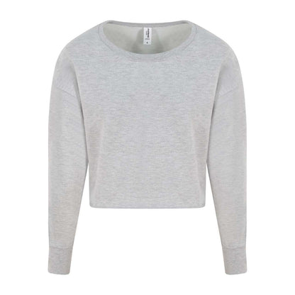 WOMEN'S CROPPED SWEAT - Heather Grey - Main
