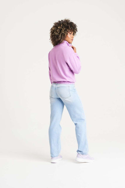 WOMEN'S CROPPED 1/4 ZIP SWEAT - Arctic White - Additional