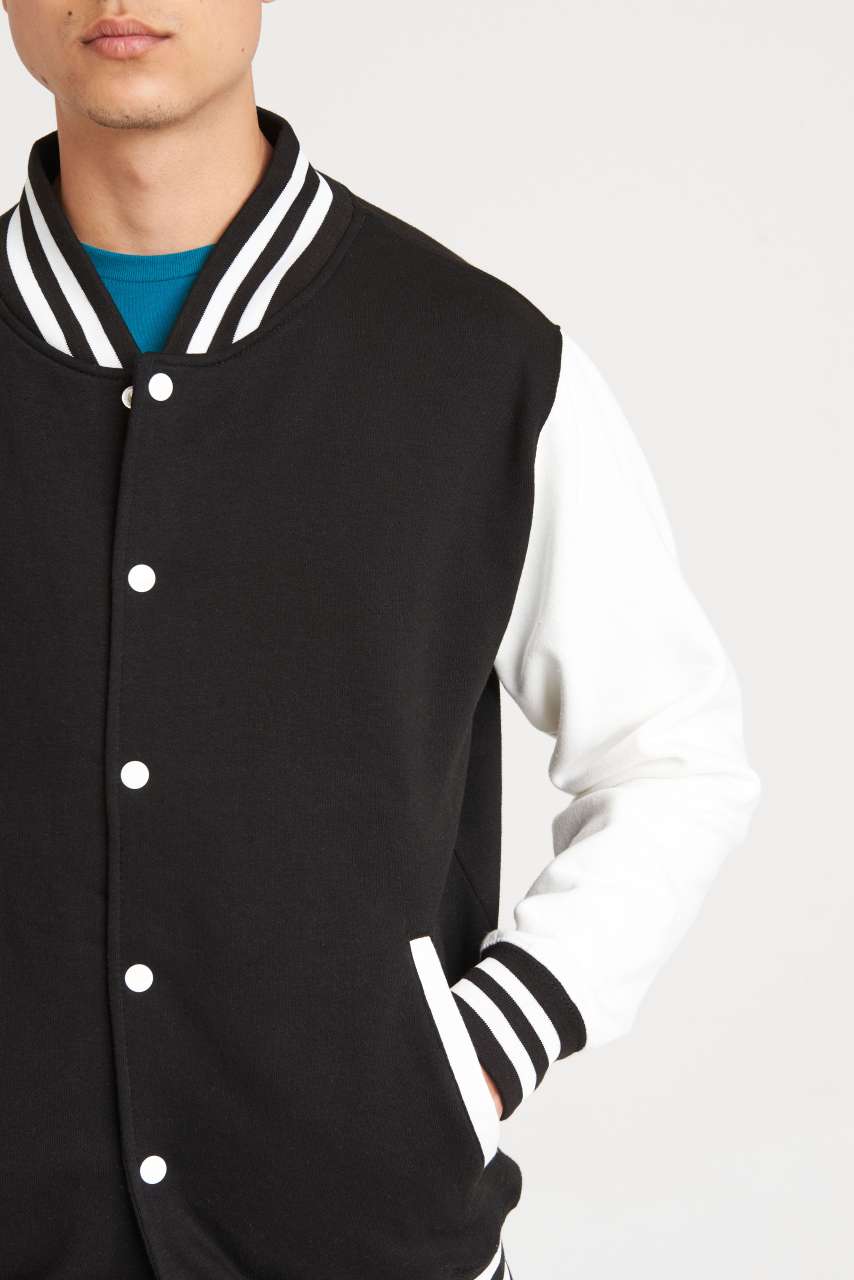 VARSITY JACKET - Burgundy/Heather Grey - Additional
