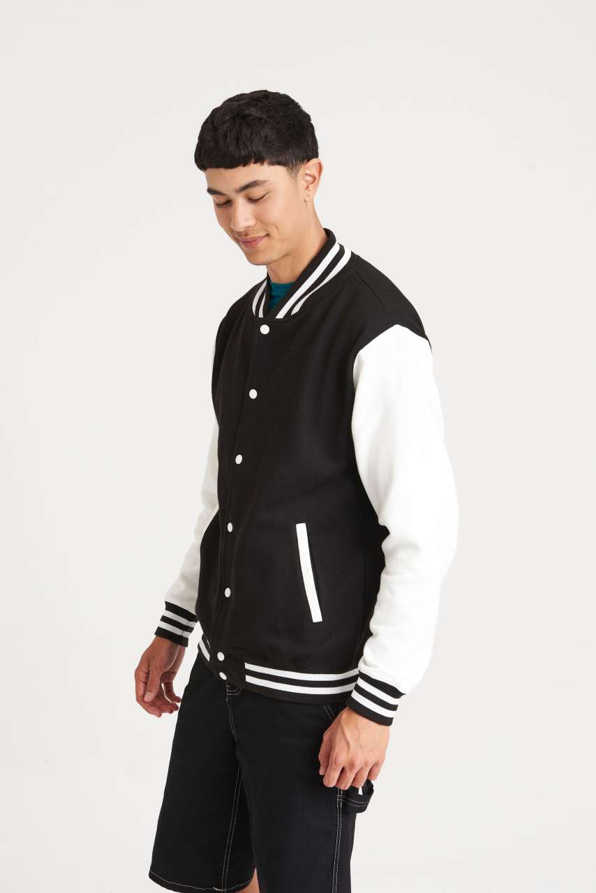 VARSITY JACKET - Burgundy/Heather Grey - Additional