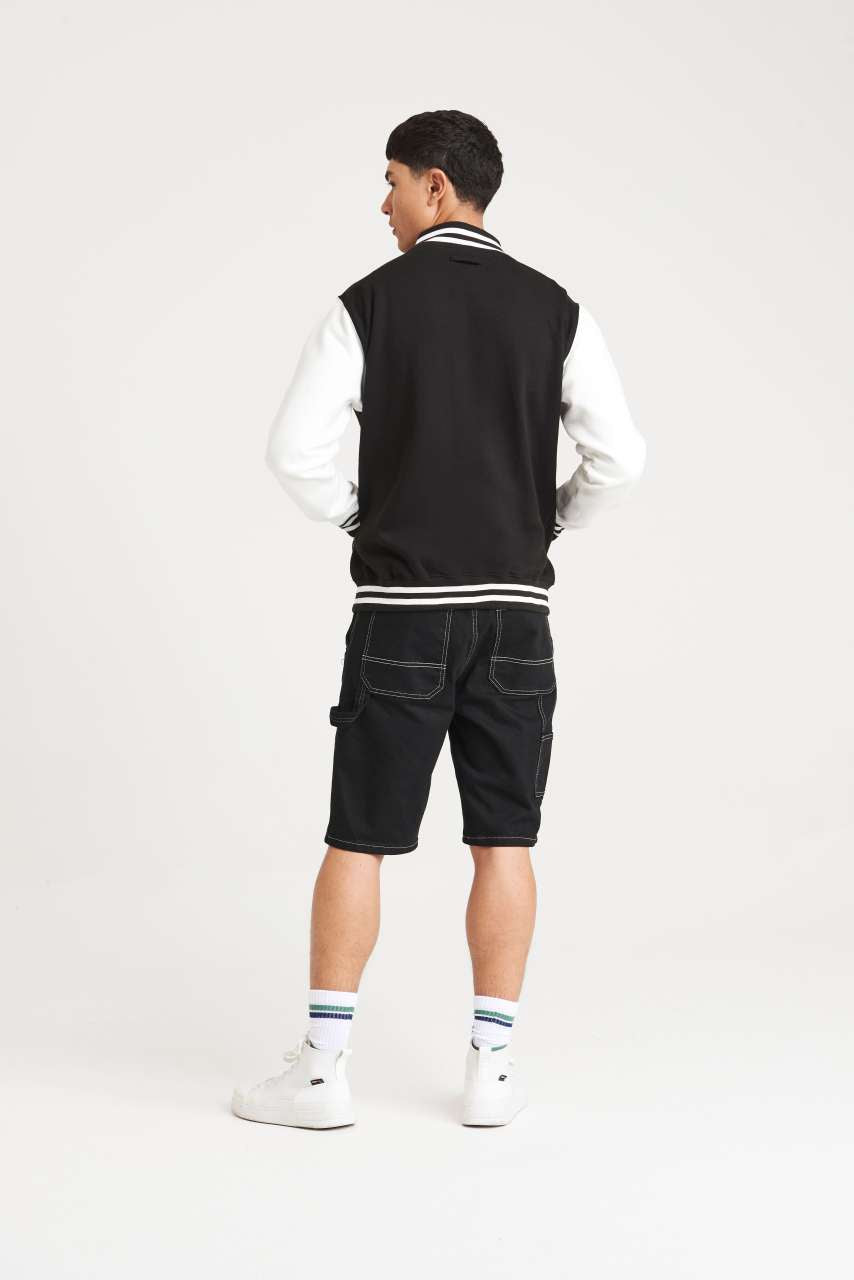 VARSITY JACKET - Burgundy/Heather Grey - Additional
