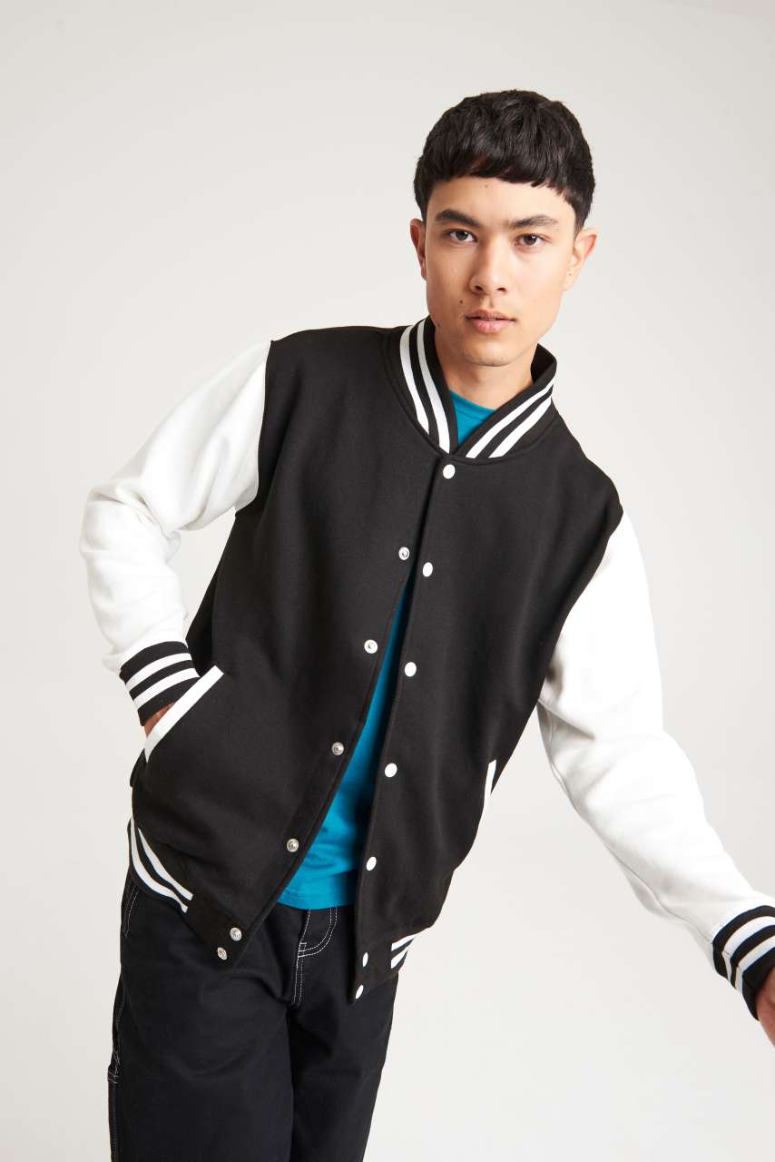 VARSITY JACKET - Burgundy/Heather Grey - Additional