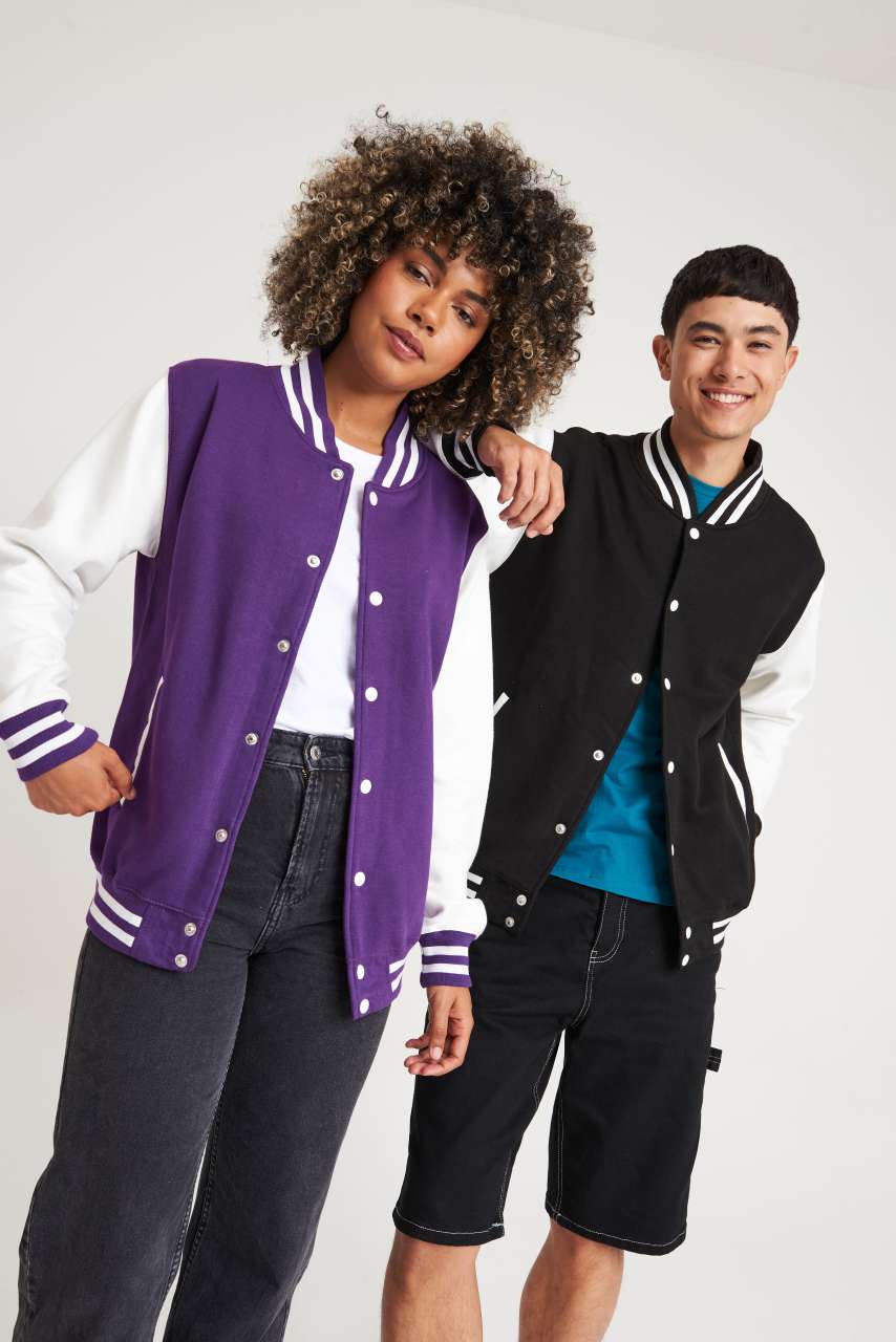 VARSITY JACKET - Burgundy/Heather Grey - Additional