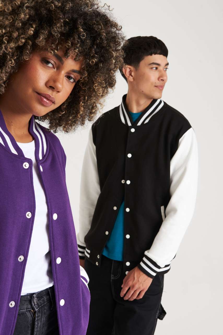 VARSITY JACKET - Burgundy/Heather Grey - Additional