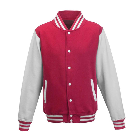 VARSITY JACKET - Hot Pink/White - Main