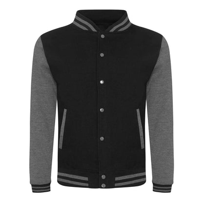 VARSITY JACKET - Jet Black/Charcoal - Main