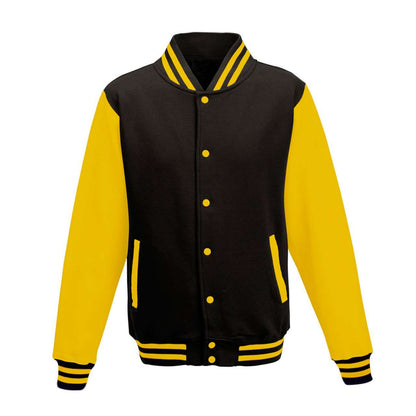 VARSITY JACKET - Jet Black/Sun Yellow - Main