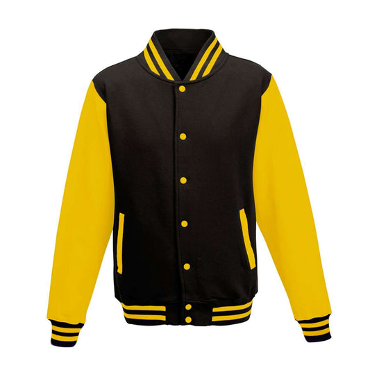VARSITY JACKET - Jet Black/Sun Yellow - Main