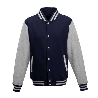 AWJH043 Oxford Navy/Heather Grey