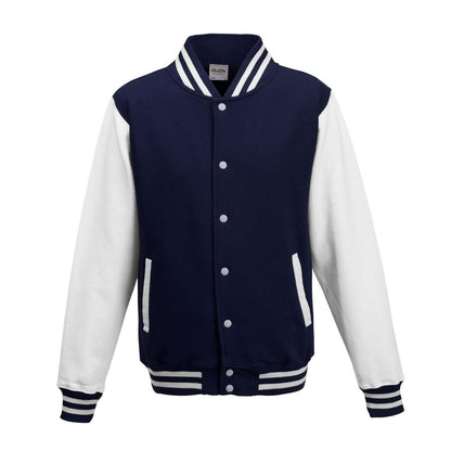 VARSITY JACKET - Oxford Navy/White - Main