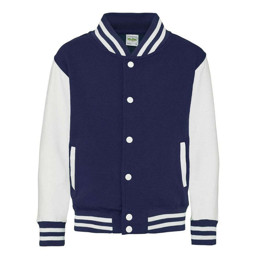 KIDS VARSITY JACKET - Oxford Navy/White - Main