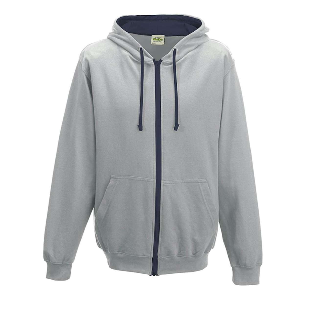 AWJH053 Heather Grey/French Navy
