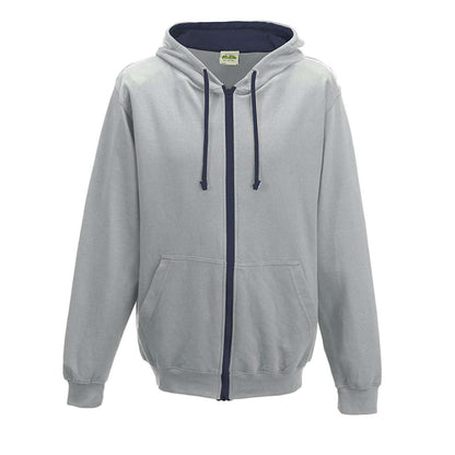 AWJH053 Heather Grey/French Navy