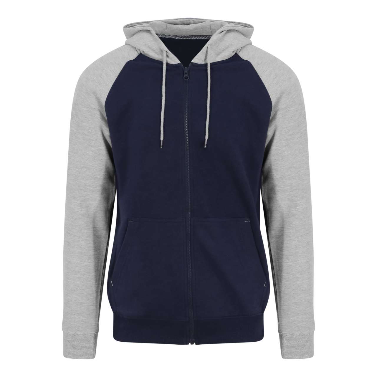 BASEBALL ZOODIE - Oxford Navy/Heather Grey - Main