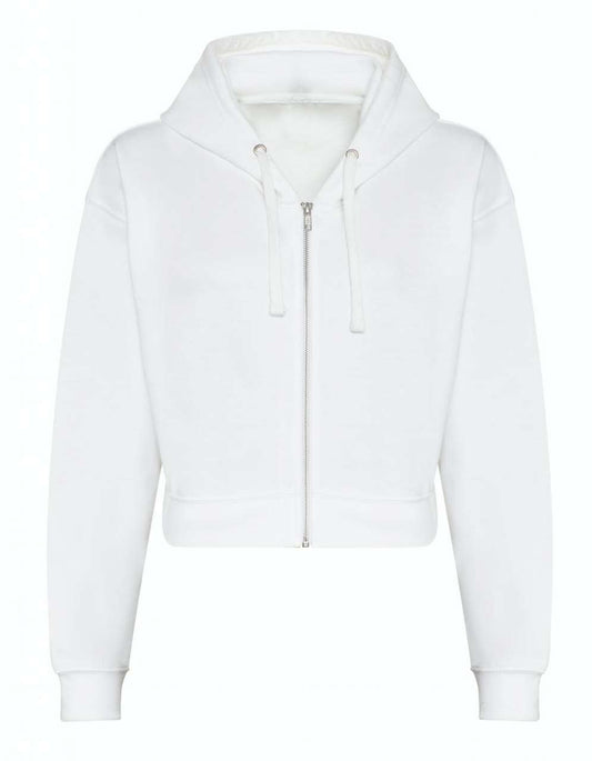 WOMEN'S FASHION CROPPED ZOODIE - Arctic White - Main