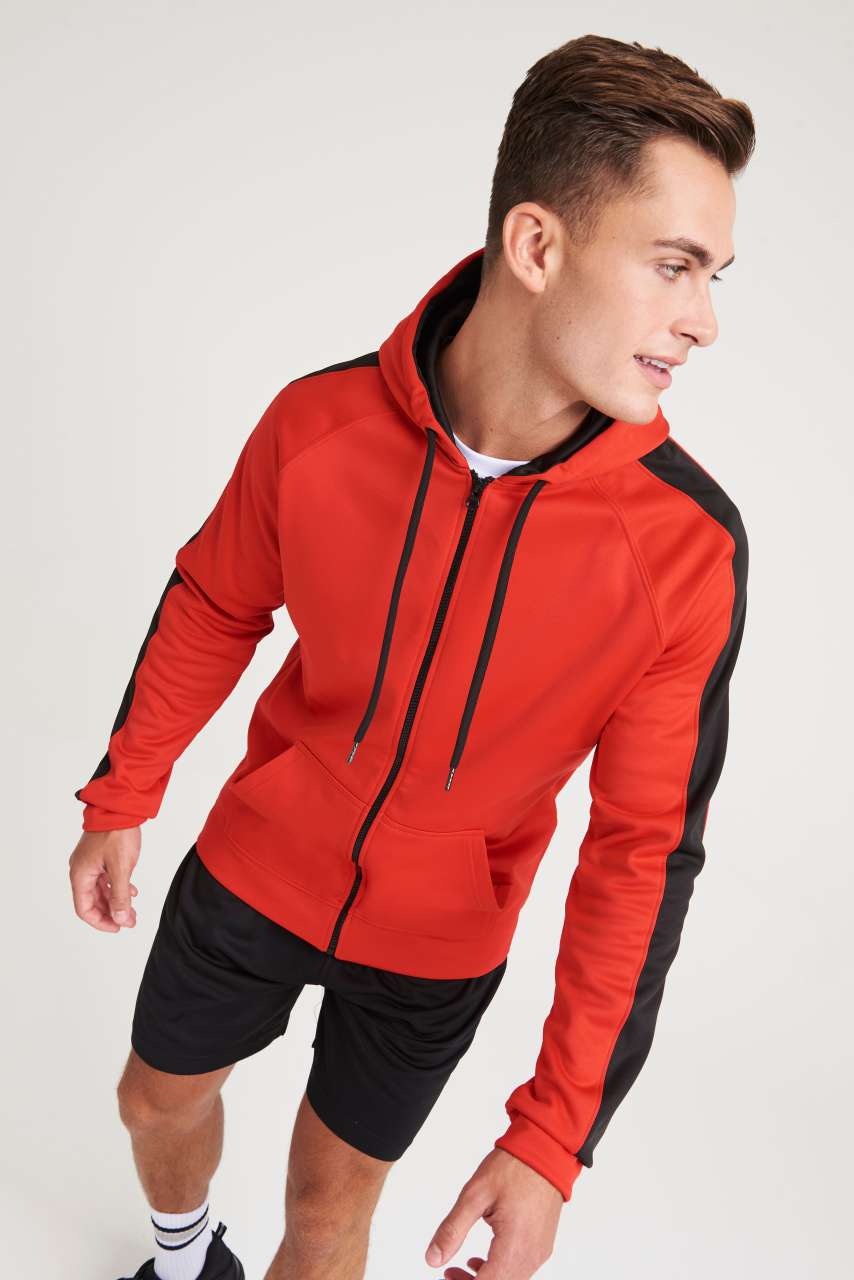 SPORTS POLYESTER ZOODIE - Fire Red/Jet Black - Additional