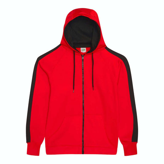 SPORTS POLYESTER ZOODIE - Fire Red/Jet Black - Main